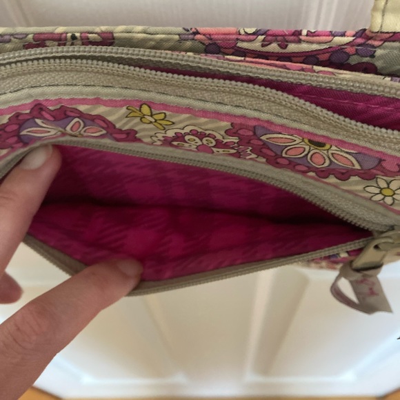 Vera Bradley Cross Body Pink Paisley Meets
Plaid Bag Purse - Picture 4 of 7